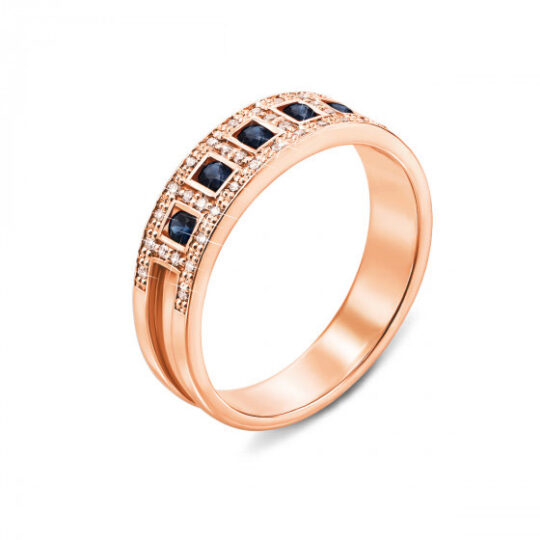 Gold Ring With Sapphires